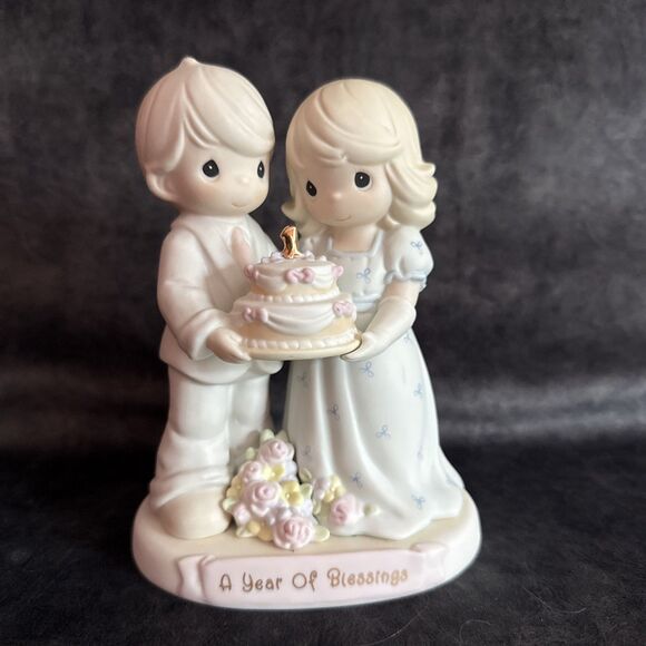 Precious Moments “A Year of Blessings" #163783 Figurine First Anniversary - Picture 1 of 4